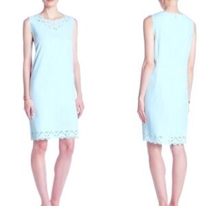 J. Crew Women's Laser Cut Sheath Sleeveless Mint Dress Size 14